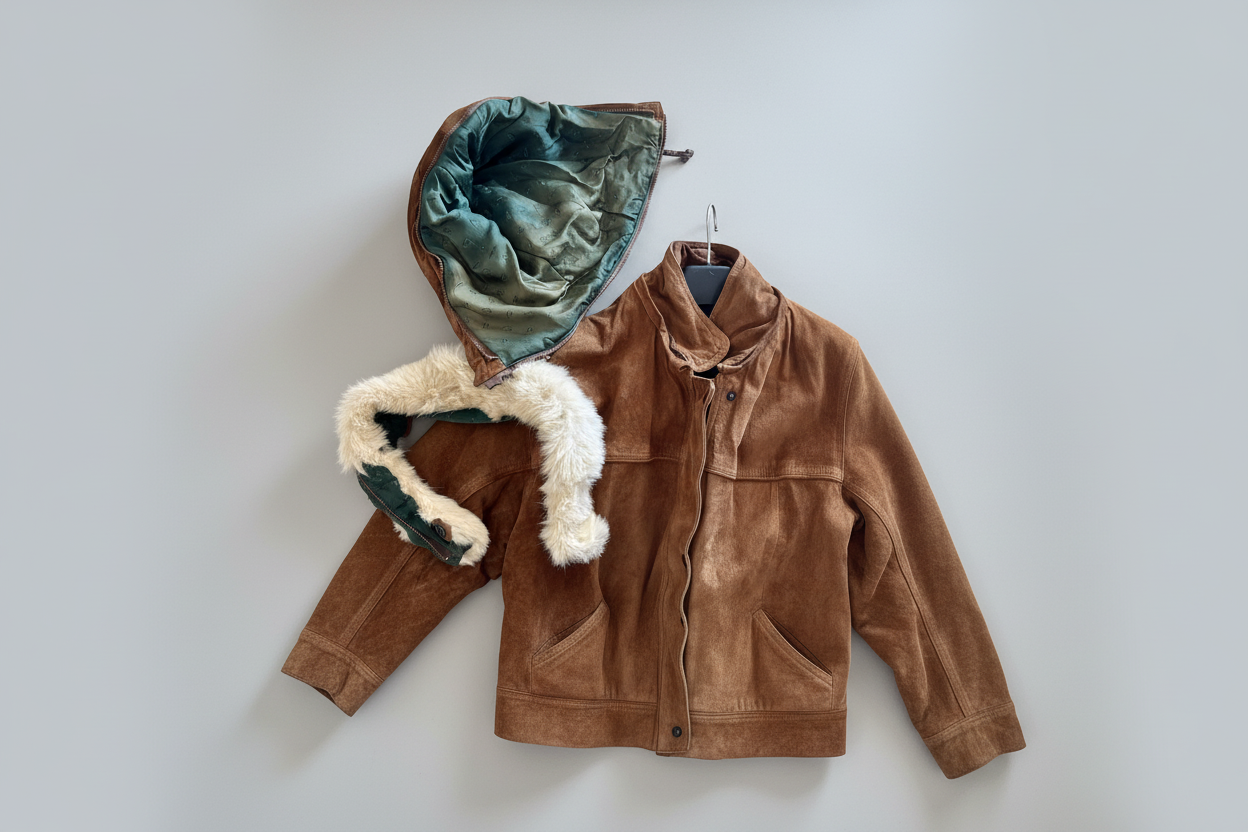 Vintage & Real Leather: A Parca de Camurça que conta uma história 🤎